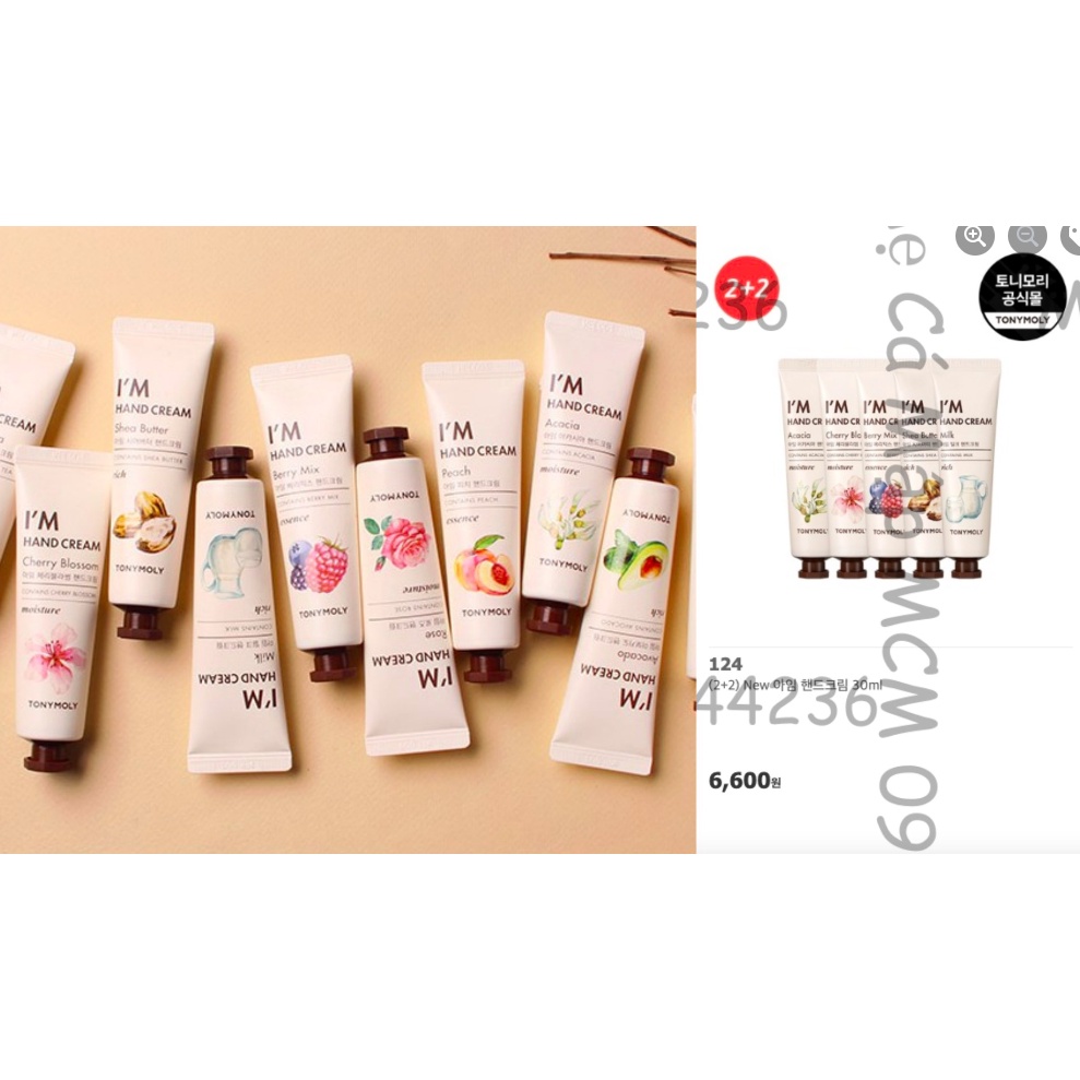 Sét 4 kem dưỡng tay Innisfree Thankyou và happybirthday