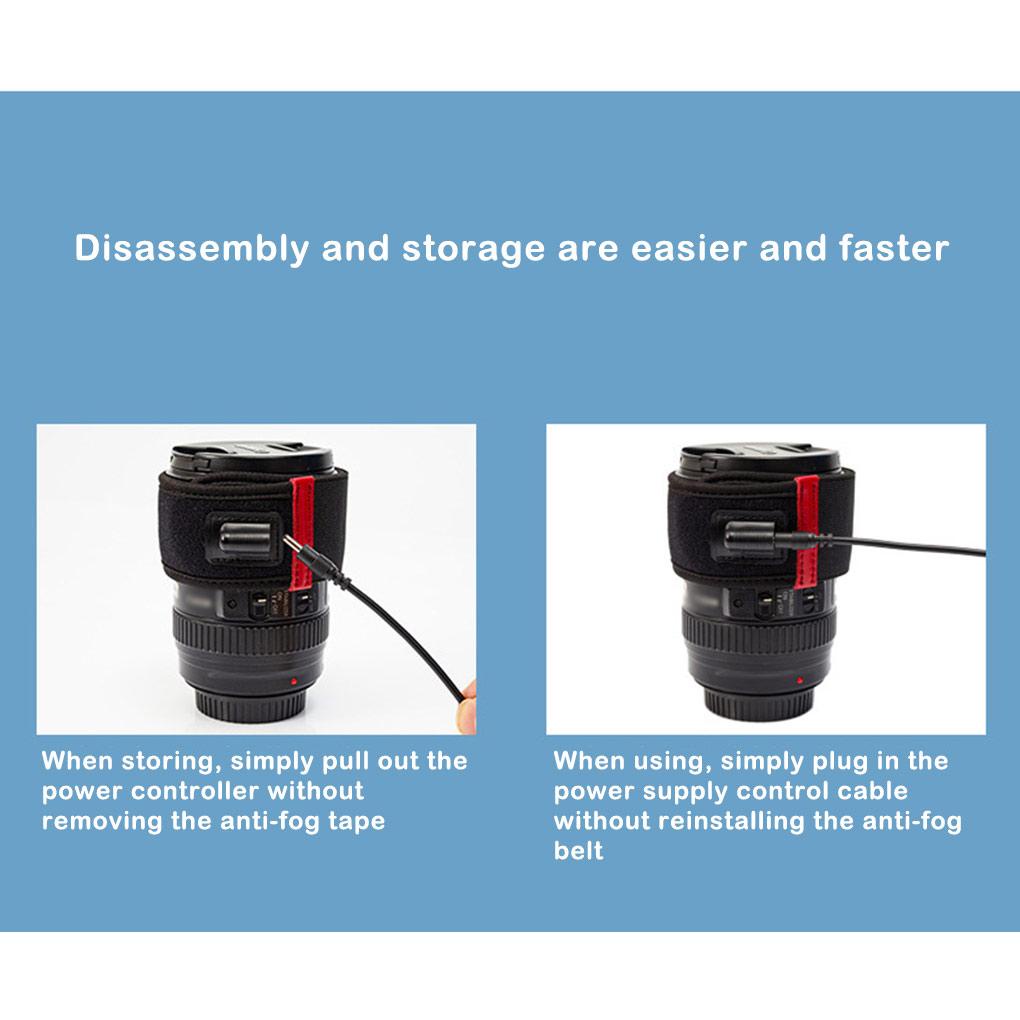 Dải Sưởi Ấm Ống Kính Máy Ảnh DSLR 5 Chế Độ Thông Dụng