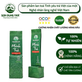 Minh trà trà định cao cấp , chè thái nguyên 100% búp chè xanh tự nhiên nước vàng sáng hương thơm mùi cốm