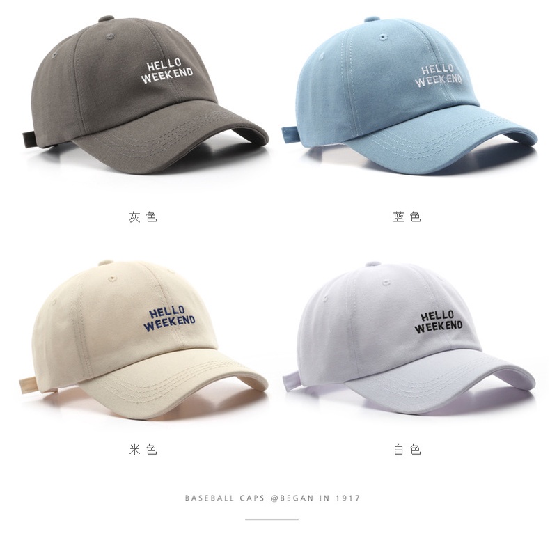 Mũ lưỡi trai Baseball Cap - thời trang Unisex, phong cách Hàn Quốc 2022