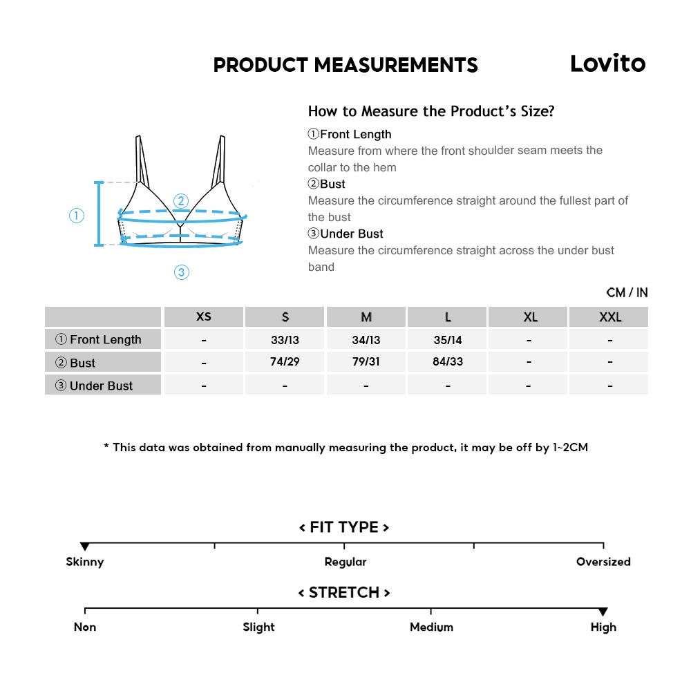 Áo ngực thể thao Lovito màu trơn thiết kế phần lưng đẹp thời trang cơ bản L08058 (màu xanh lam)