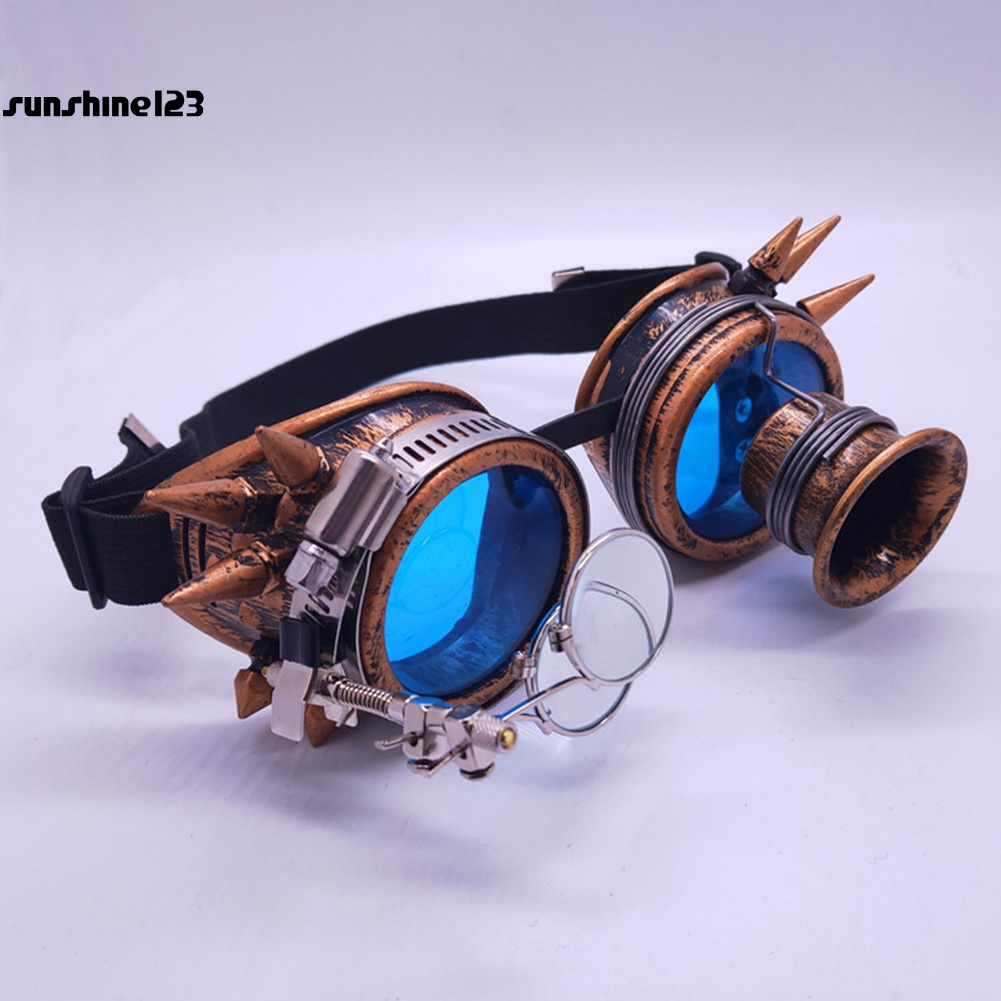 Kính mát đính đinh tán phong cách Steampunk vintage