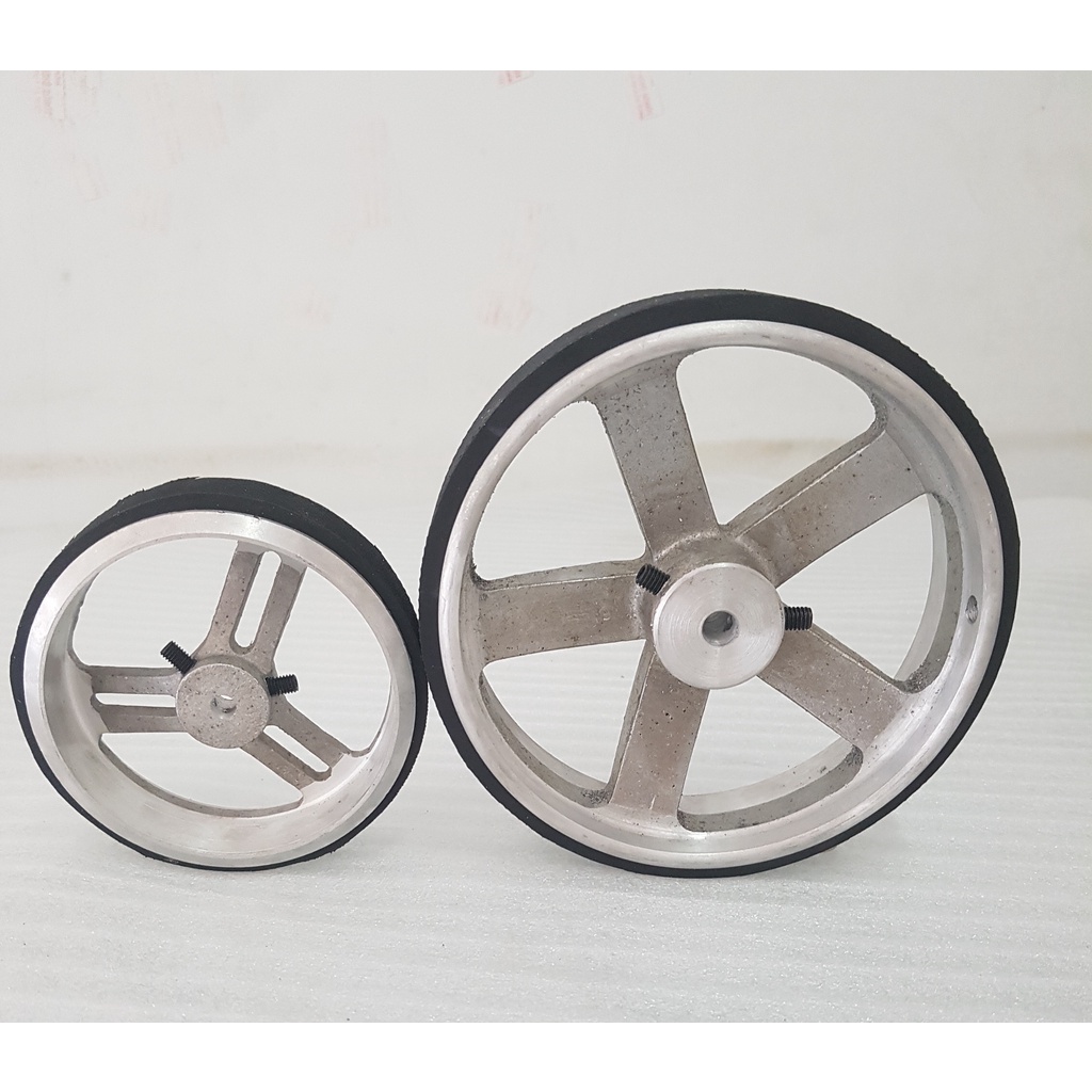Bánh xe nhôm đường kính 100mm và đường kính 145mm