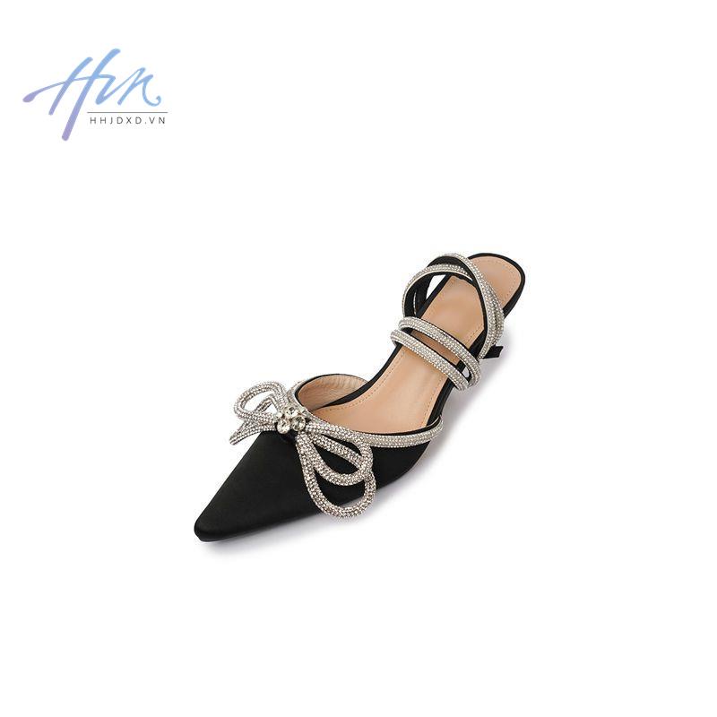 Sandal Cao Gót Mũi Nhọn Thiết Kế Mới Thời Trang 2022 Dành Cho Nữ