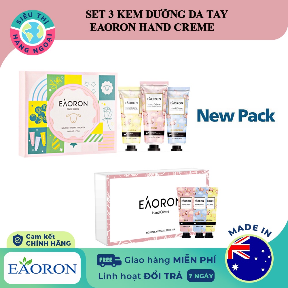 Set kem dưỡng da tay Eaoron Hand Creme 80ml của Úc (được bán bởi Siêu Thị Hàng Ngoại)