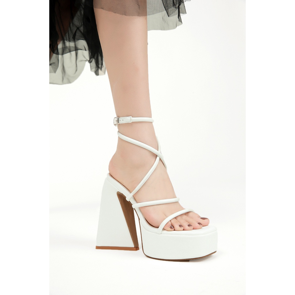 Giày Sandal Cao Gót 14cm Đế Dày Thoải Mái Phong Cách Âu Mỹ Cho Nữ