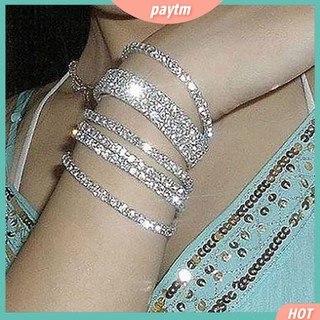 (PTM) Vòng tay mạ bạc đính đá thời trang