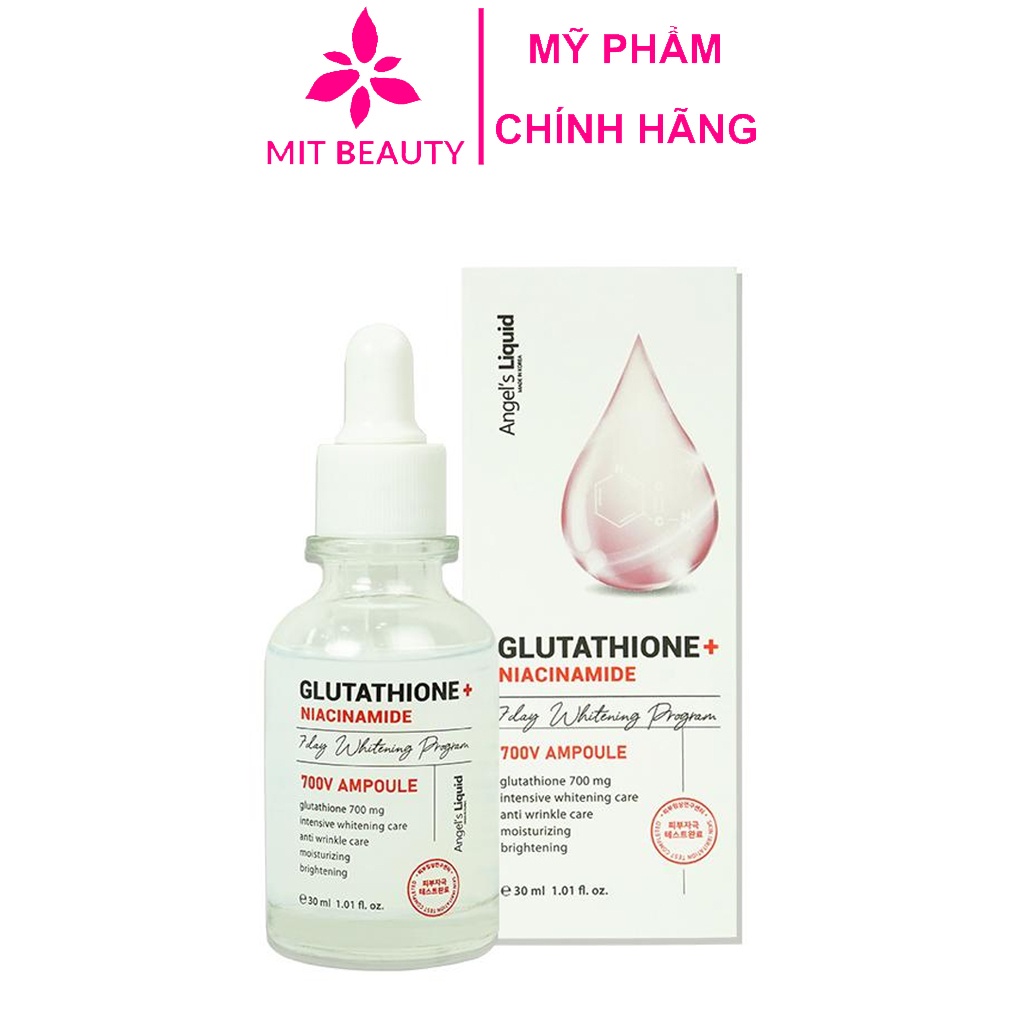 Serum Angel’s Liquid Glutathione Niacinamide 30ml Hàn Quốc Mit Beauty dưỡng trắng da ngăn ngừa thâm nám hiệu quả