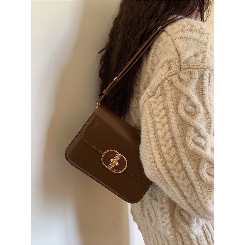 Túi Đeo Chéo Nữ Trơn, Khoá Tròn Sang Chảnh Đi Học Đi Làm WESTIE STUDIO - A246.TXN