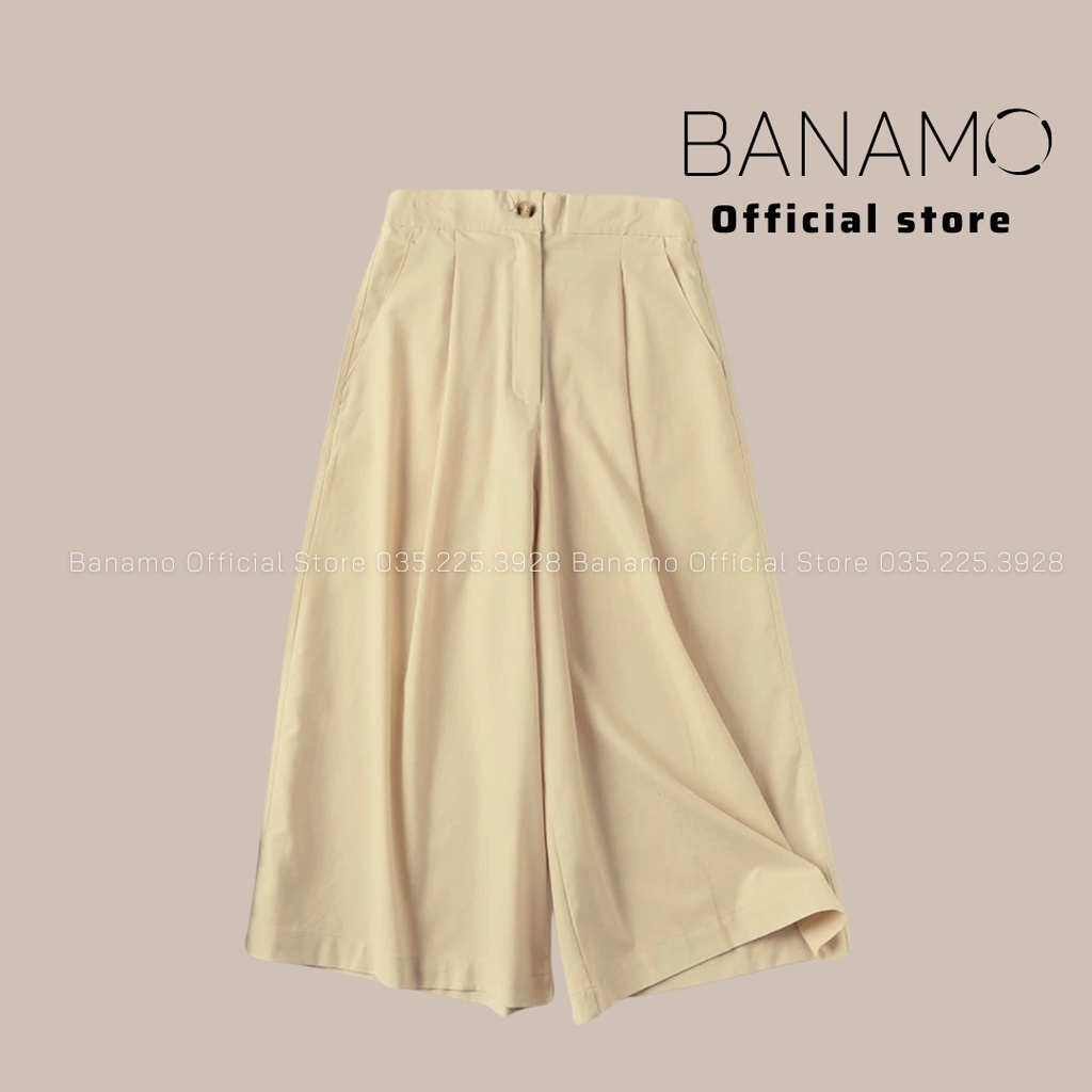 QUẦN ỐNG RỘNG DÁNG LỬNG VẢI ĐŨI NHẬT MẶC MÁT DÁNG XINH KIỂU DÁNG THANH LỊCH NHẸ NHÀNG THỜI TRANG THIẾT KẾ BANAMO 924