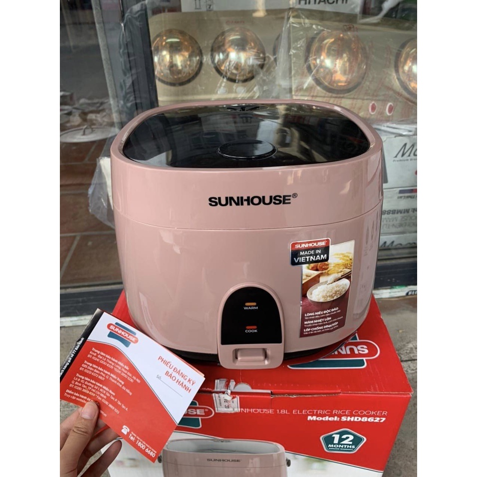 NỒI CƠM ĐIỆN 1.8L SUNHOUSE SHD8627