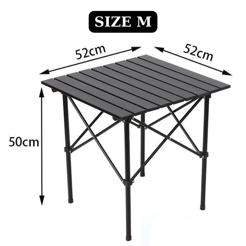 Bộ bàn ghế gấp gọn cắm trại du lịch ngoài trời - Khung thép chịu lực, sử dụng đa năng