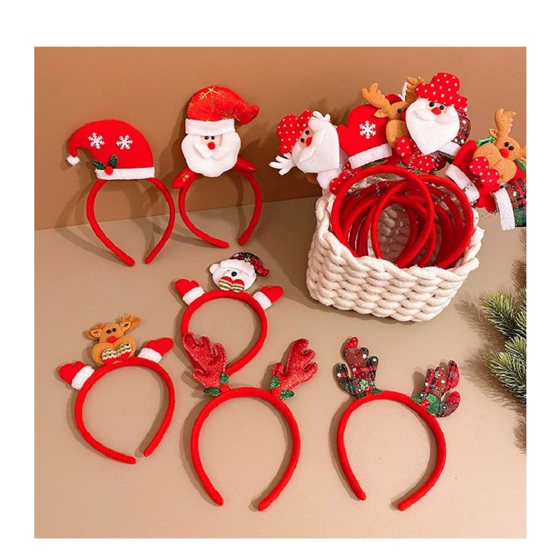 Băng Đô Cài Tóc Phong Cách Giáng Sinh Mới