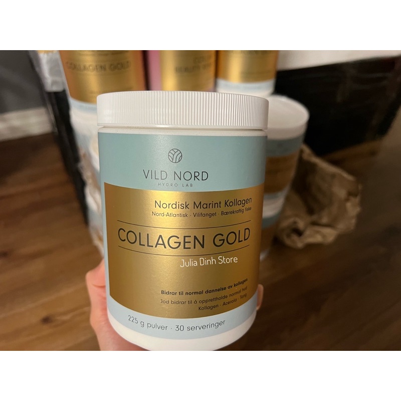 Collagen thủy phân GOLD VILD NORD Na Uy hộp 225g - Rong biển & sơ ri