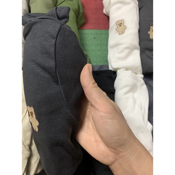 Set 3 áo cotton len tăm giữ nhiệt bé trai bé gái