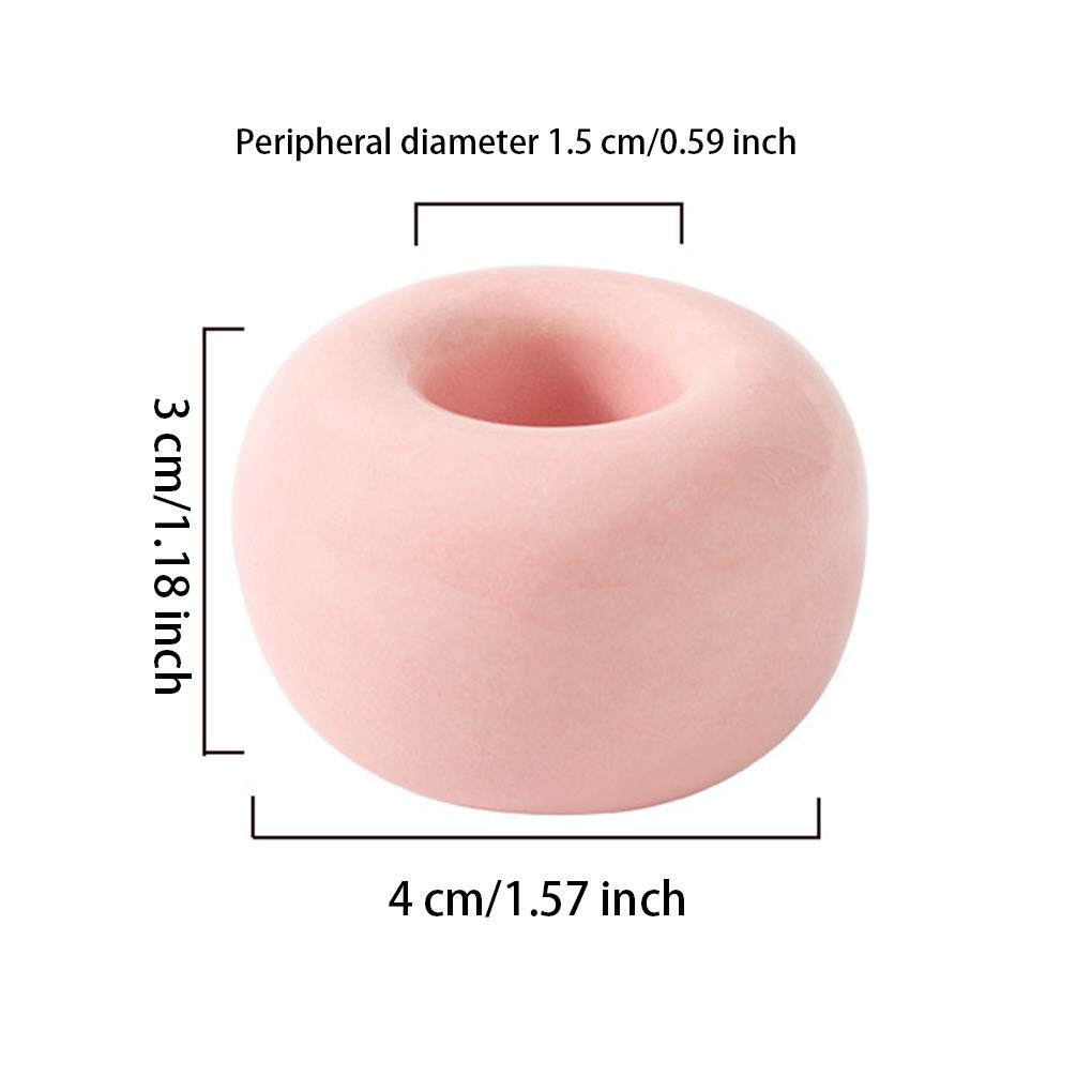 Giá Đỡ Bàn Chải Đánh Răng Bằng Sứ Hình Tròn Mini Đa Năng Tiện Dụng Ốp