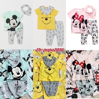 Set 3 chi tiết kèm yếm Hm cho bé trai bé gái