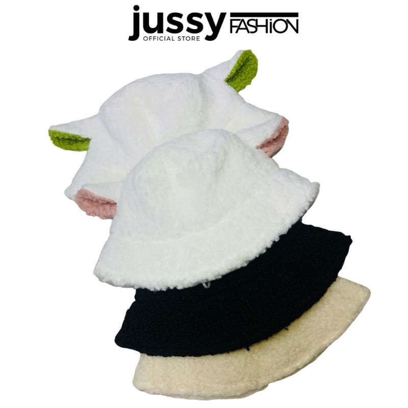 Mũ Bucket Len Tai Cừu Ngộ Nghĩnh Đáng Yêu