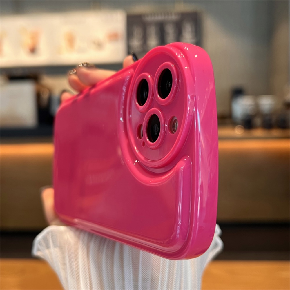 Ốp Điện Thoại TPU Mềm Chống Dấu Vân Tay Màu Hồng Cho IPhone 14 Pro Max 11 7Plus 13 12 11 Pro Max X XS Max