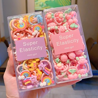 Set 30 Dây Buộc Tóc Cao Su Dễ Thương Cho Bé Gái