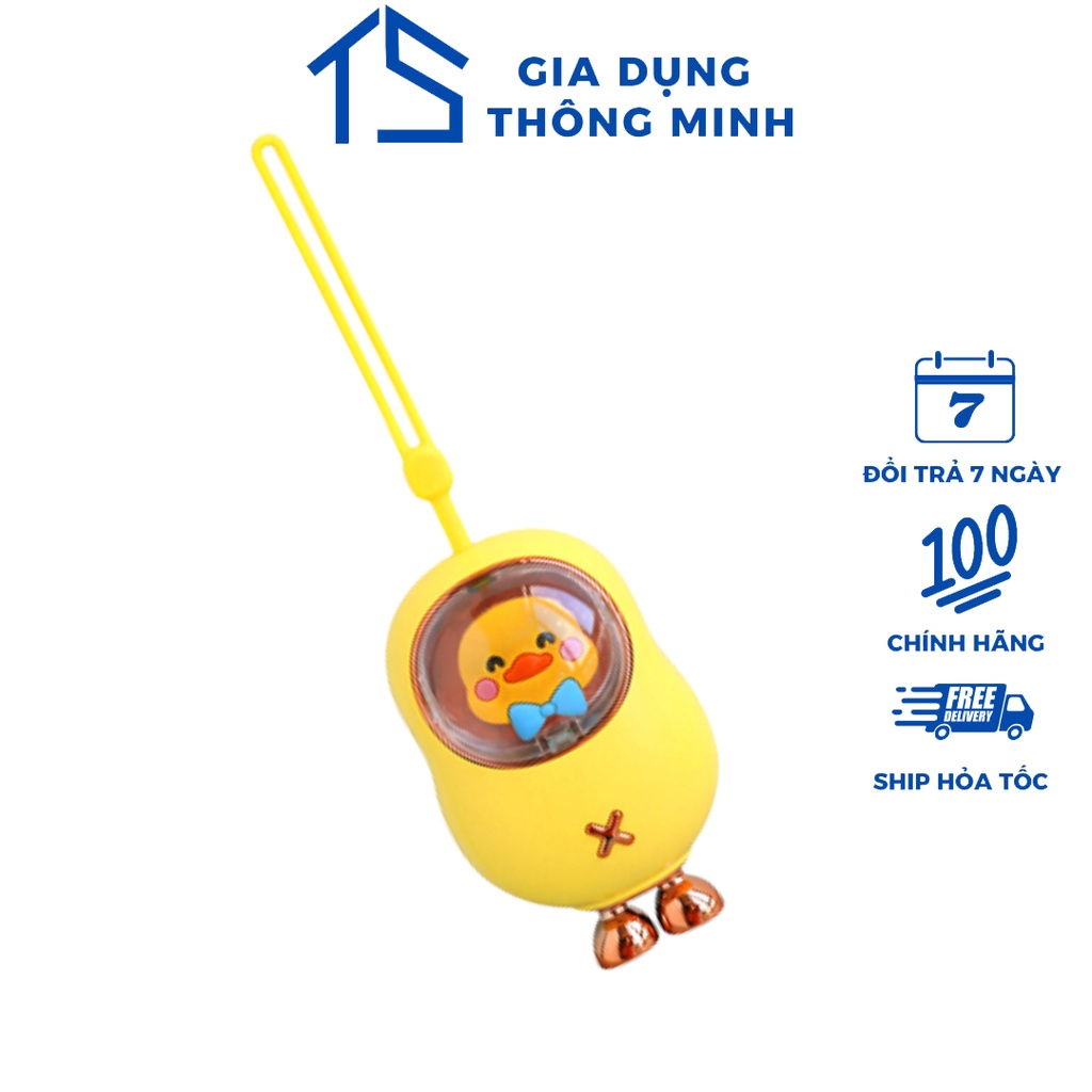Máy sưởi cầm tay mini chân sạc Type-C hình vịt vàng dễ thương nhỏ gọn sưởi ấm bàn tay nhiệt độ lên tới 60 độ C