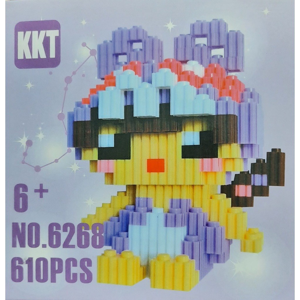 Mô hình 12 cung hoàng đạo, đồ chơi lắp ráp 3d 12 con giáp mini đáng yêu cute phô mai que MALABEO KIDS