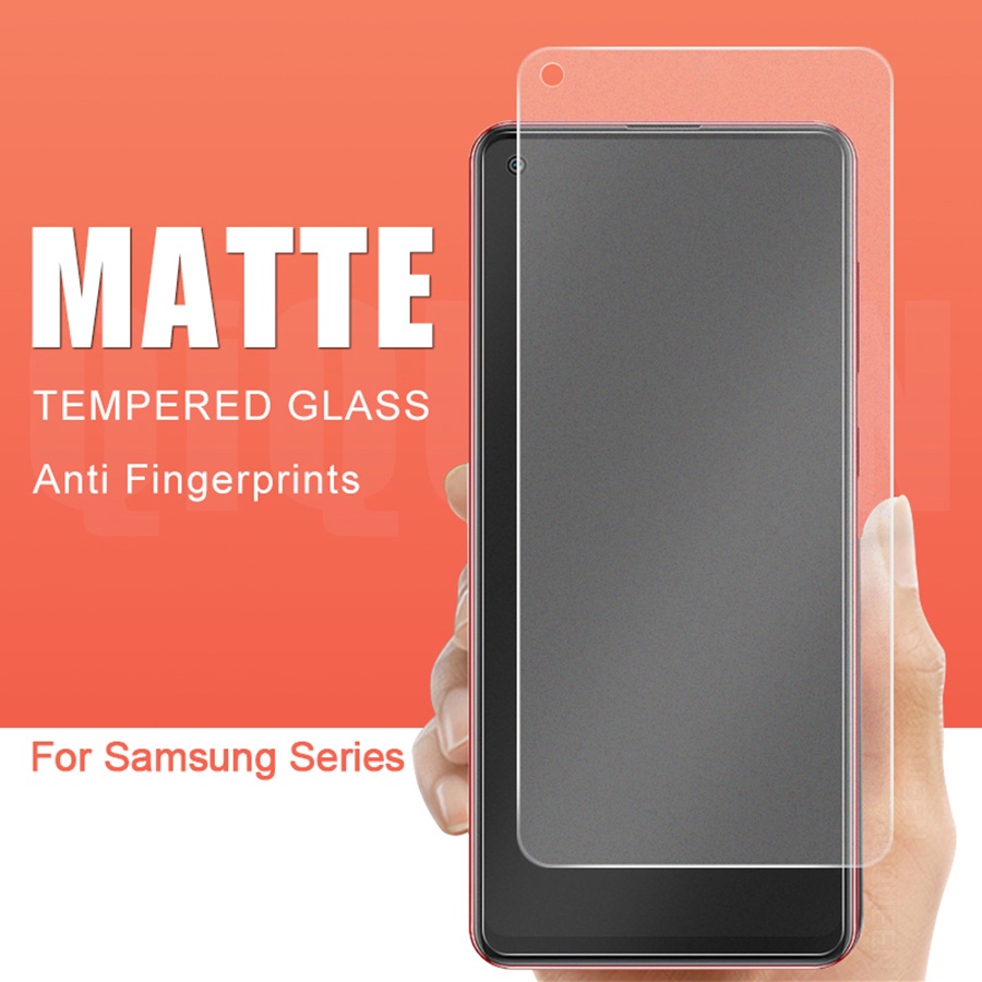 Kính Cường Lực AG Gaming Nhám Full Màn Chống Vân Tay Cho Samsung Galaxy A03s A12 A13 A14 LTE A23 A52 A72 A52s A33 A34 A53 A54 A73 5G A22 A32 A42 A31 A41 A51 A71 A21s A11 A01 A02s A20 A30 A50 A70 M21 M31 M51 M30s