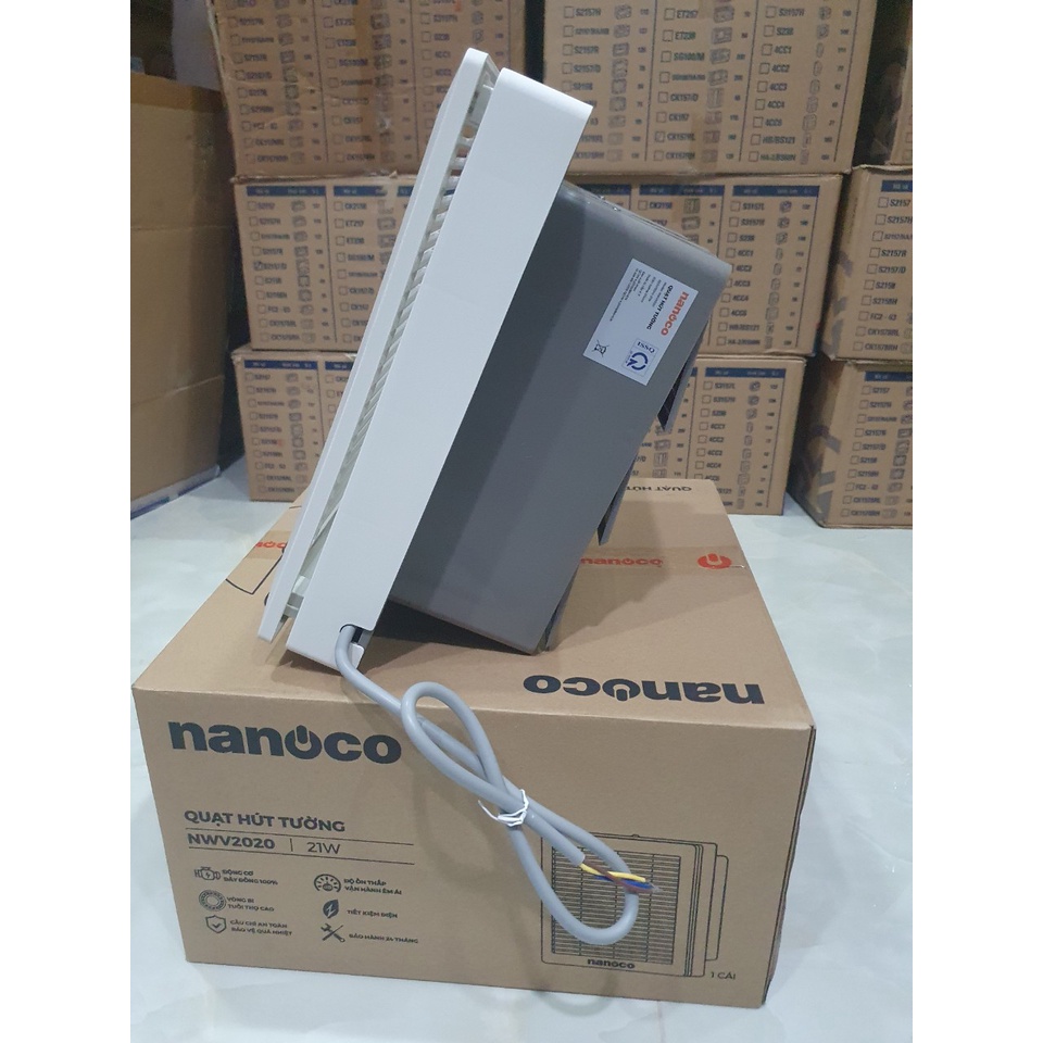 Quạt hút gắn tường Nanoco NWV2520/NWV1520/NWV2020