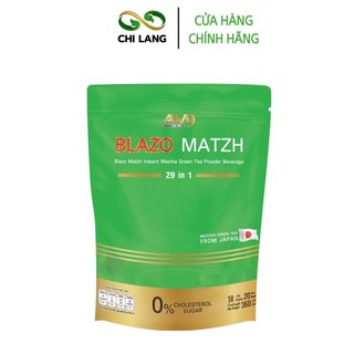 Trà xanh matcha hòa tan BLAZO MATZH 29in1 Bịch 360gram (20 gói x 18gr)