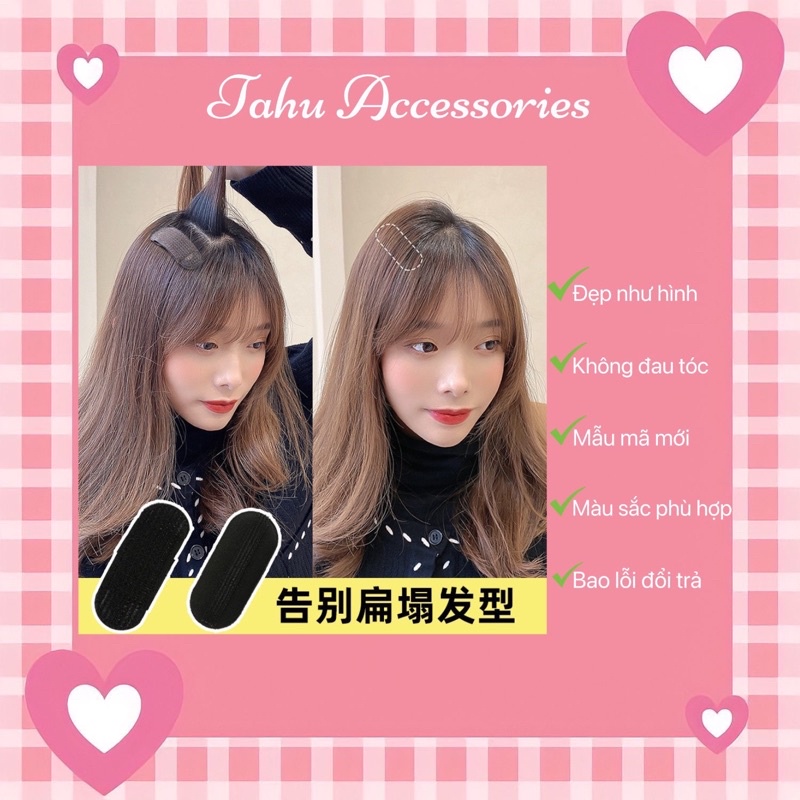 Kẹp phồng tóc, độn phồng tóc, miếng làm phồng chân tóc