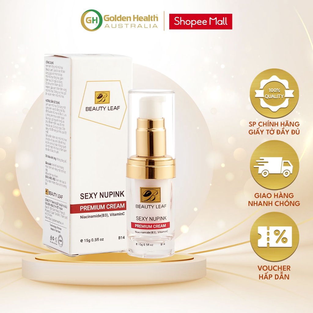 [GOLDEN HEALTH] Hồng Nhũ Hoa Sexy Nupink Beauty Leaf 10ml