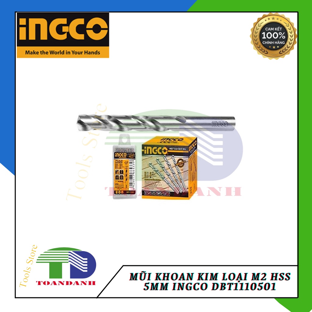 Mũi khoan inox 5.0mm INGCO DBT1110501