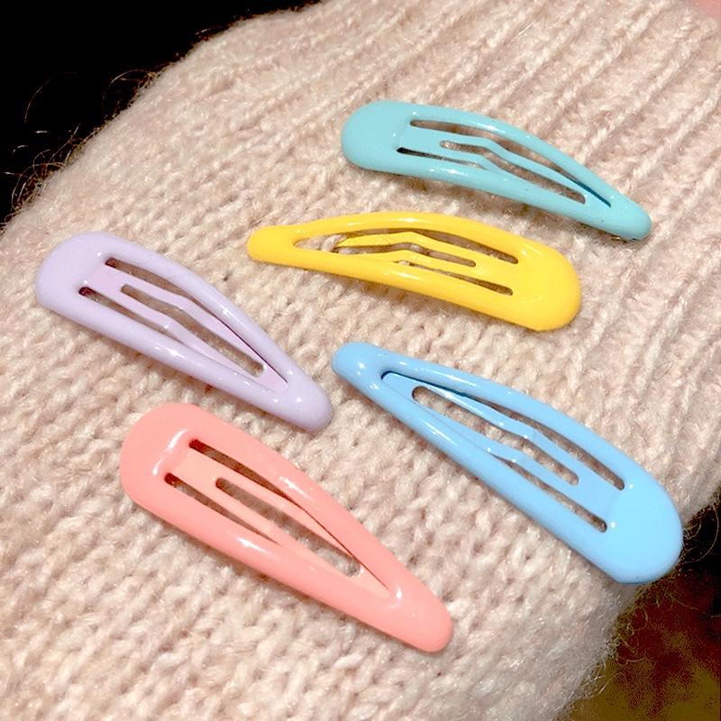 Set 5 Kẹp Tóc Màu Kẹo Ngọt Ngào Dễ Thương Phong Cách Hàn Quốc Cho Bé Gái