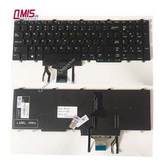 [CHUẨN US] Bàn phím laptop Dell Latitude E5550 E5570, Precision 3520 7510 7520 7530 7720 – E5550