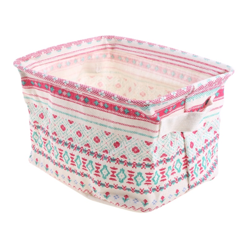 Hộp Đựng Đồ Trang Sức / Mỹ Phẩm Để Bàn Bằng Vải Lanh Chất Lượng Cao