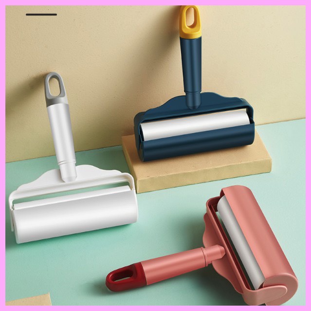 Cây Lăn Bụi Bẩn Cho Quần Áo Chăn Trải Bàn Ghế Ngồi Tiện Dụng Chổi Quét Bụi 60 Lớp Đa Năng Có Vỏ Bọc Siêu Dính HB