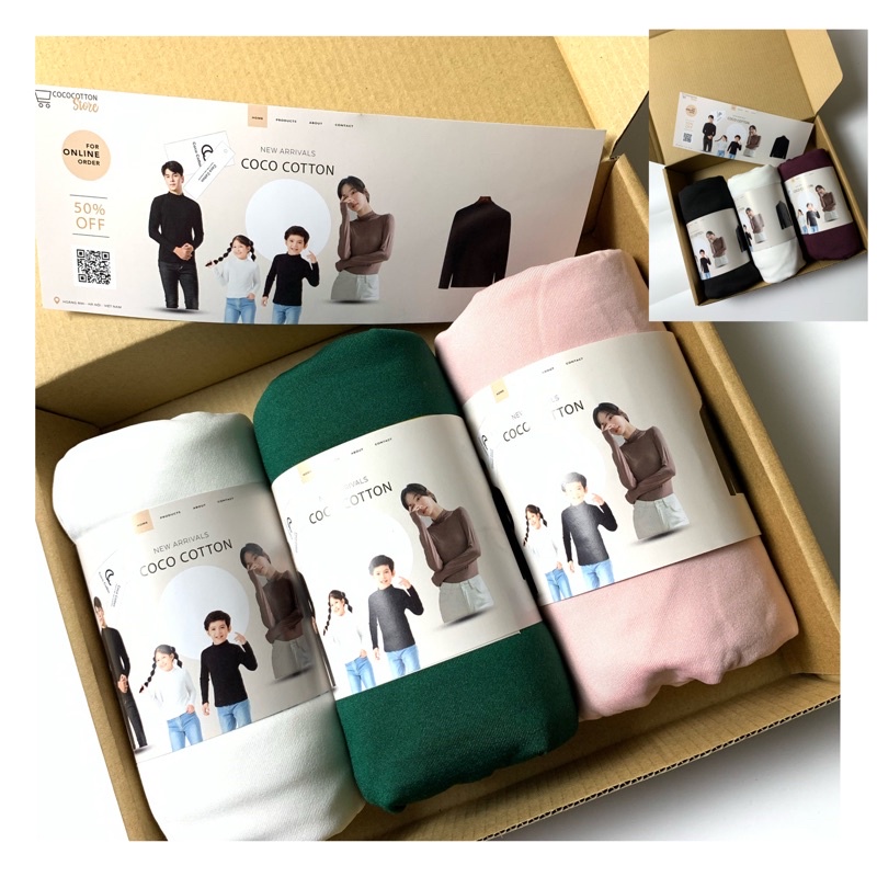 Áo giữ nhiệt nữ thun dài tay COCOCOTTON cao cấp CC02