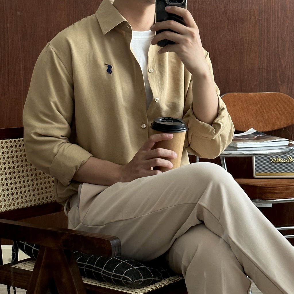 SANTÉ STUDIO - Áo sơ mi nam dài tay thêu hình nhỏ- RALA SHIRT. | BigBuy360 - bigbuy360.vn