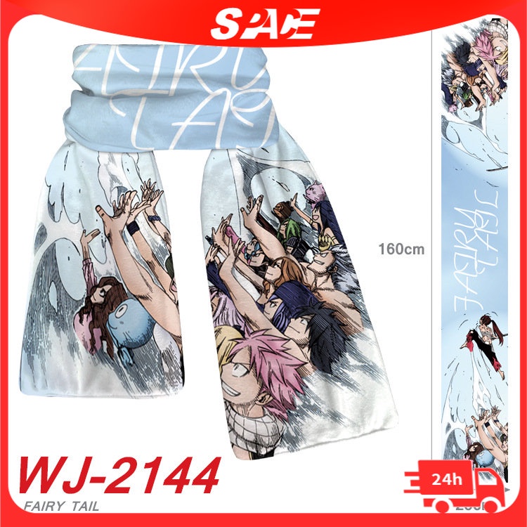 Khăn Choàng Cổ Vải Lông Siêu Mềm Họa Tiết Hoạt Hình Anime Thời Trang Thu Đông Cho Nam Và Nữ