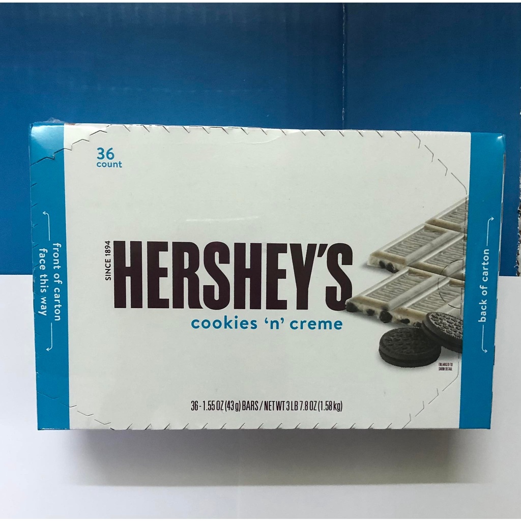 Sô cô la Hershey's Cookies 'n' Creme 36 thanh - Mỹ