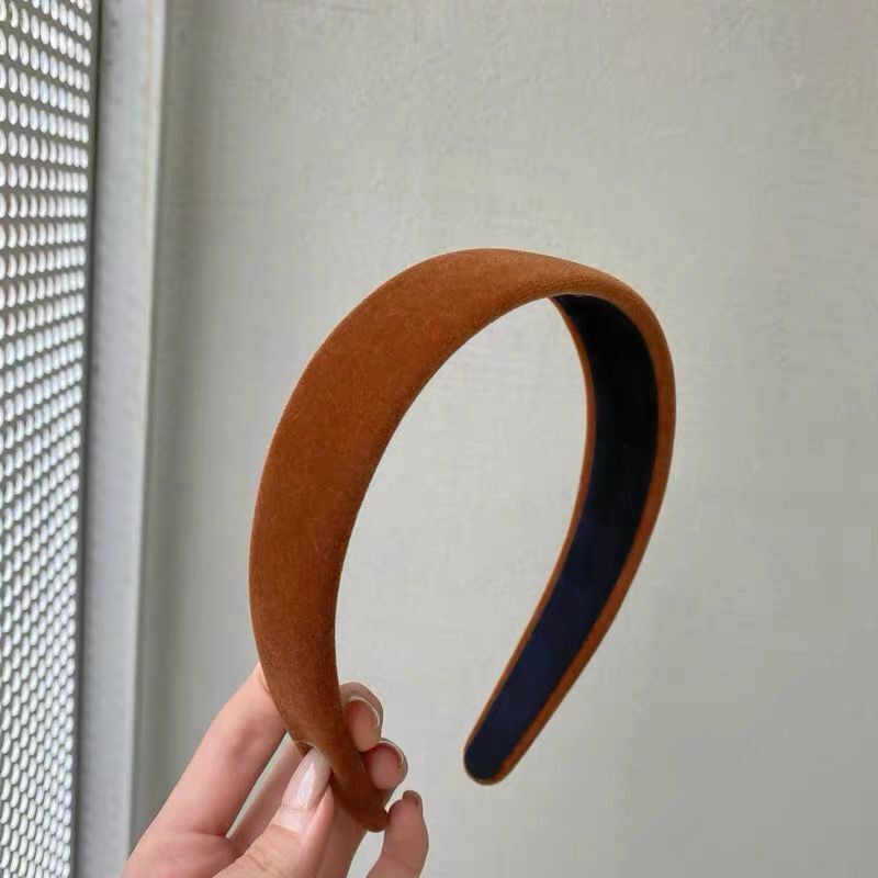Dây Buộc Tóc Vải Nhung Màu Sắc Đơn Giản Phong Cách Vintage Hàn Quốc