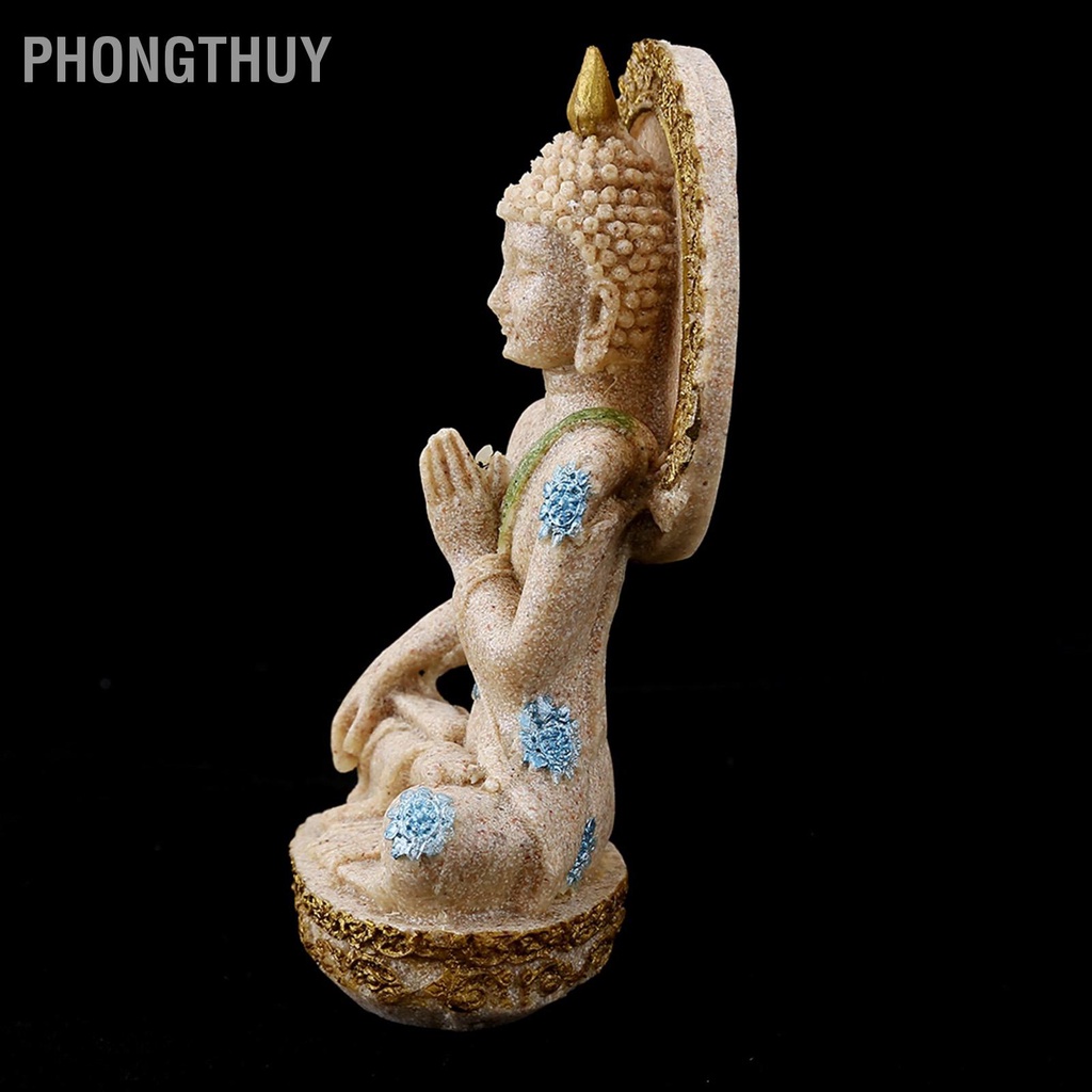 Tượng Phật bằng đá sa thạch phong thủy 6*4*12cm Trang trí nhà cửa khách sạn Món quà trang