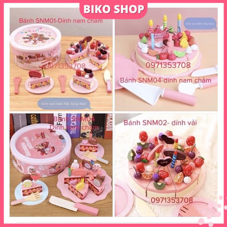 Đồ chơi Bánh sinh nhật, gato bằng gỗ cho bé