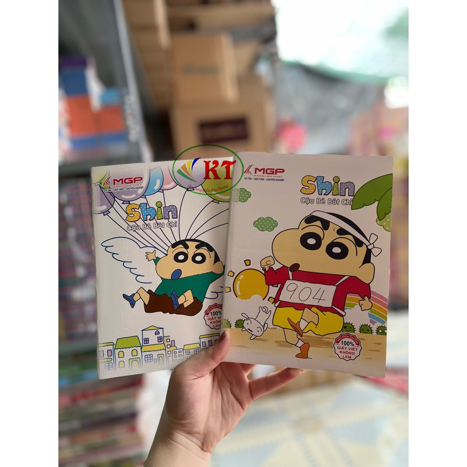 Combo 10 quyển tập MGP Shin 96trang - 4 /5ô ly vuông - Đl 100gsm
