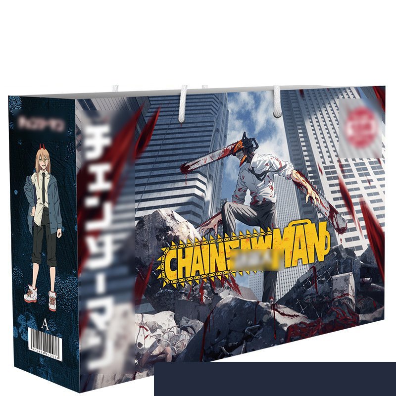 Túi quà chữ nhật CHAINSAW MAN thợ săn quỷ game anime chibi quà tặng xinh xắn dễ thương