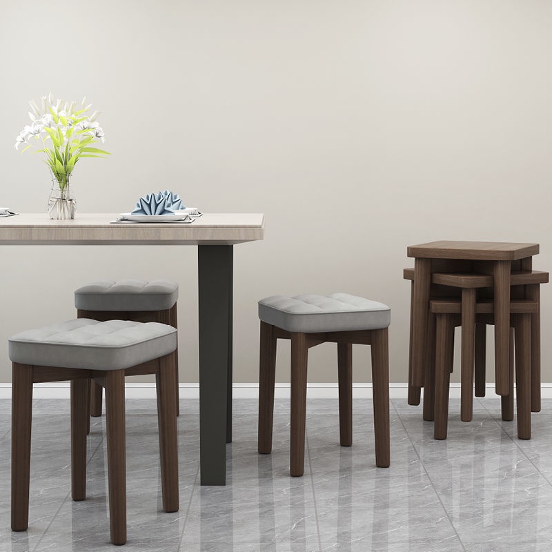 Phân gỗ đặc bàn trang điểm phân trang điểm đơn giản hộ gia đình rắn phân nhà hàng