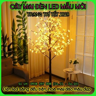 Cây mai đèn led, cây đào led 1m2 trang trí tết có đèn cực đẹp hàng cao cấp 𝗩𝗔̆𝗡 𝗣𝗛𝗢̀𝗡𝗚 𝗣𝗛𝗔̂̉𝗠 𝗧𝗥𝗜́ 𝗧𝗜́𝗡 𝟮