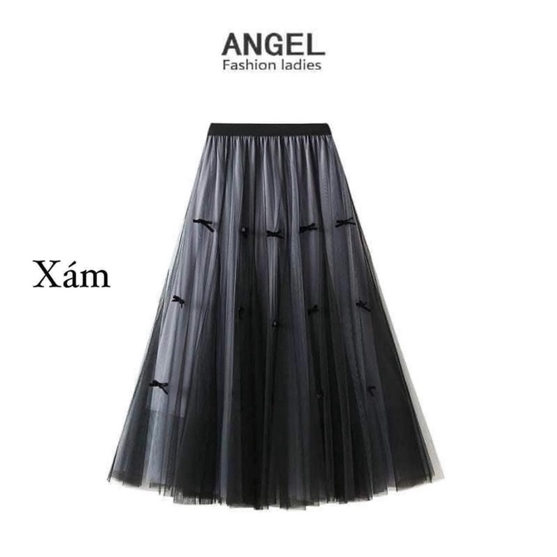 Chân váy dài, chân váy xếp li