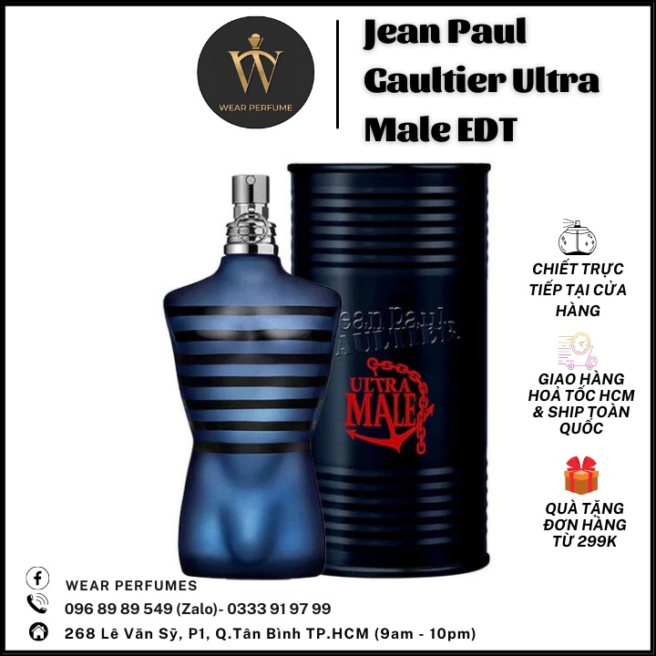 Nước hoa JEAN PAUL GAULTIER ULTRA MALE INTENSE EDT - Phong cách Sexy, Gợi cảm, Cuốn hút - Fullsize và Chiết