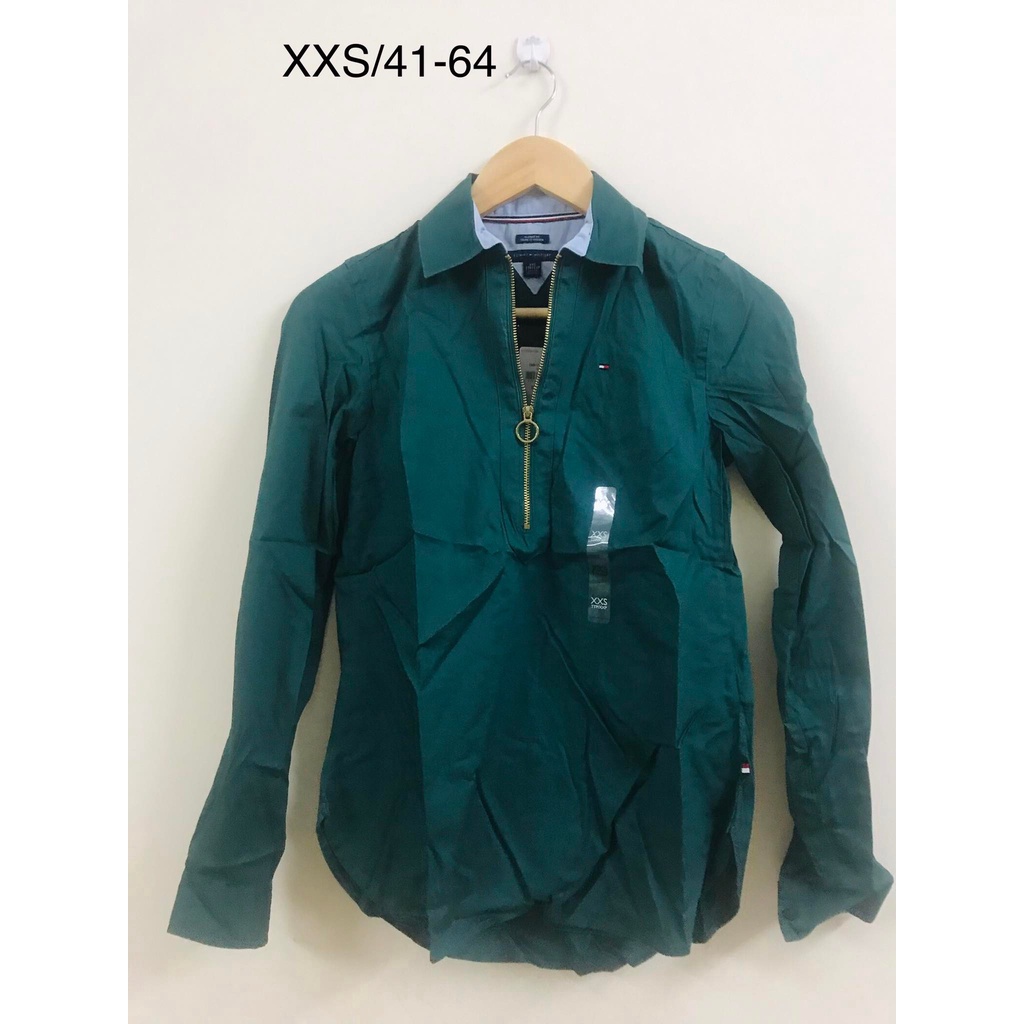 Áo Sơ mi nữ dài tay Tommy Hilfiger, Size XXS, dưới 45kg